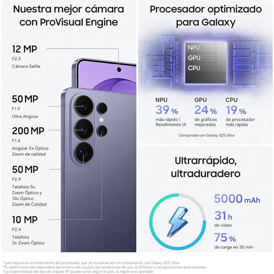 Samsung Galaxy S26 Ultra 1TB 5G 16GB RAM Azul Cielo